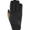Roeckl Valepp Winter Fahrrad Handschuhe Schwarz/camel Beige 2022