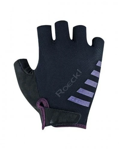 Roeckl Igura Fahrrad Handschuhe Kurz Schwarz/lila 2023
