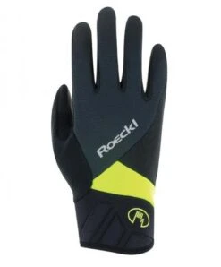 Roeckl Sports Roeckl Runaz Winter Fahrrad Handschuhe Lang Schwarz/gelb 2023