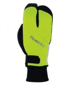 Roeckl Sports Roeckl Villach 2 Lobster Winter Fahrrad Handschuhe Lang Fluo Gelb 2023