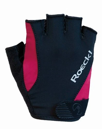 Roeckl Basel Fahrrad Handschuhe Kurz Schwarz/pink 2023 1 Roeckl Basel Fahrrad Handschuhe Kurz Schwarz/pink 2023