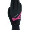 Roeckl Wilora Damen Winter Fahrrad Handschuhe Schwarz/pink 2022