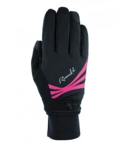 Roeckl Wilora Damen Winter Fahrrad Handschuhe Schwarz/pink 2022