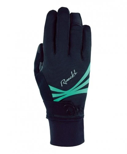 Roeckl Wilora Damen Winter Fahrrad Handschuhe Schwarz/türkis 2022 1 Roeckl Wilora Damen Winter Fahrrad Handschuhe Schwarz/türkis 2022