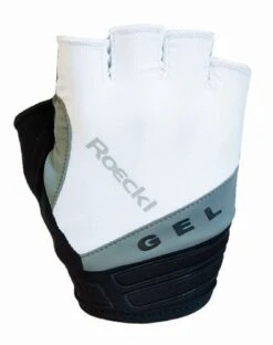 Roeckl Itamos Fahrrad Handschuhe Kurz Weiß/silberfarben 2022