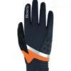 Roeckl Morgex Fahrrad Handschuhe Lang Schwarz/orange 2023