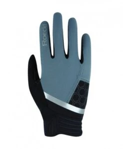 Roeckl Morgex Fahrrad Handschuhe Lang Grau/schwarz 2023