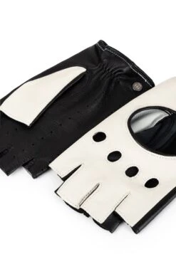 Roeckl FLORENZ - Kurzfingerhandschuh - White Black -Roeckl dea47e63fd48481e982f013be0637550