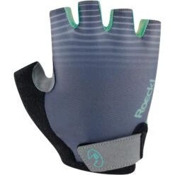 Roeckl Sports Bernex Kinder Fahrradhandschuhe - Castlerock/aqua Green 8712
