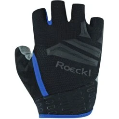 Roeckl Sports Iseler Fahrradhandschuhe - Black/dazzling Blue 9511