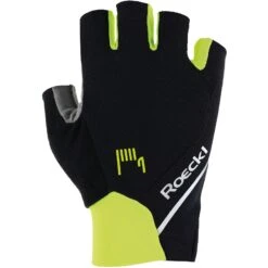 Roeckl Sports Ivory 2 Fahrradhandschuhe - Black/fluo Yellow 9210