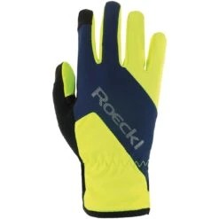 Roeckl Sports Krayna Kinder Winterhandschuhe - Fluo Yellow/dress Blue 2101