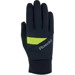 Roeckl Sports Reichenthal Kinder Fahrradhandschuhe - Black/sulphur Spring 9211