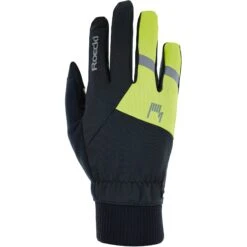Roeckl Sports Rofan 2 Fahrradhandschuhe - Black/fluo Yellow 9210
